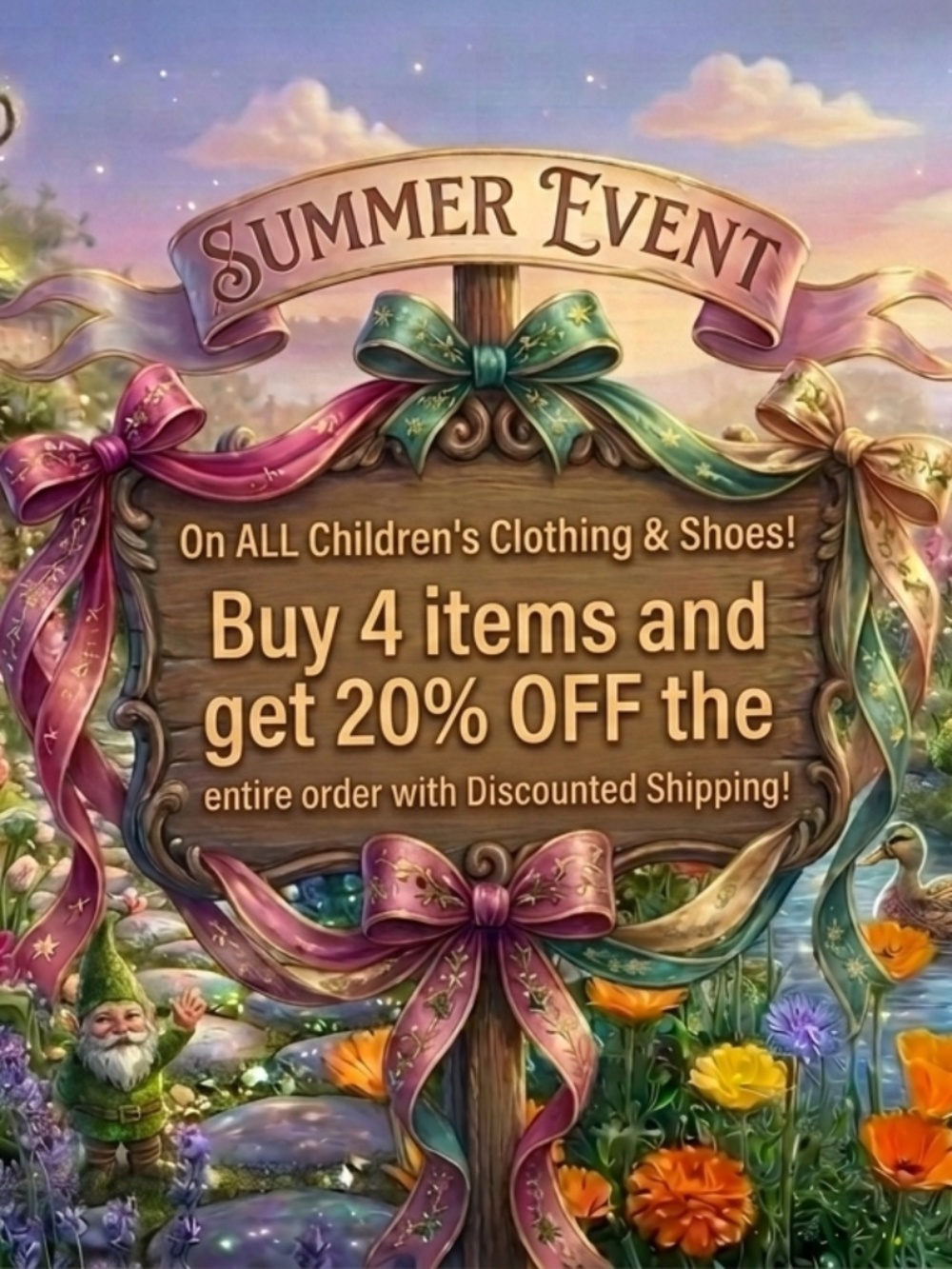 🌺🌻Summer Sale!!!🌸🌼Bundle any 4 children’s items in my closet and get 20% off